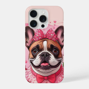 Französische Bulldog Verliefd French Bulldog iPhone 15 Pro Case