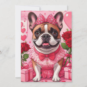 Französische Bulldog Verliefd French Bulldog Kaart