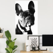 französische Bulldogg Poster (Thuiskantoor)