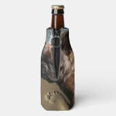 Französische Bulldogge am Meer Urlaub  Flesjeskoeler (Fles Achterkant)