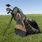 Französische Bulldogge am Meer Urlaub  Golfhanddoek (Groen)