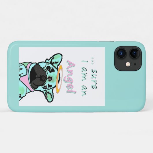 Französische Bulldogge Angel  Case-Mate iPhone Case (Achterkant (horizontaal))