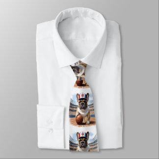 Französische Bulldogge Basketball Bulldog Vatertag Stropdas