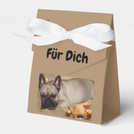 Französische. Bulldogge Bedankdoosjes (Voorkant Zijde)