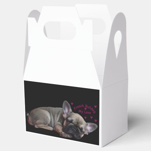 Französische Bulldogge Bedankdoosjes (Geopend)