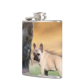 Französische Bulldogge Beste Freunde French Bulldo Heupfles (Links)