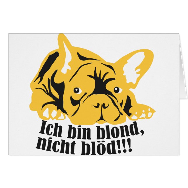 Französische Bulldogge: blond! (Voorkant Horizontaal)