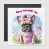 Französische Bulldogge Blumen French Bulldog (Voorkant / Achterkant)