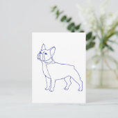 Französische Bulldogge Briefkaart (Staand voorkant)