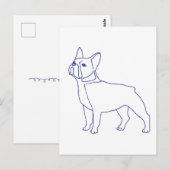Französische Bulldogge Briefkaart (Voorkant / Achterkant)