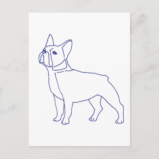 Französische Bulldogge Briefkaart (Voorkant)