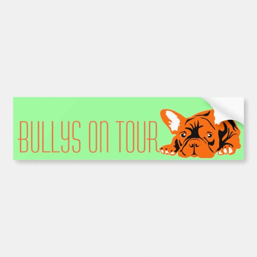 Französische Bulldogge Bumpersticker (Voorkant)