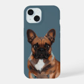 Französische Bulldogge Cartoon French Bulldog iPhone 15 Case (Achterkant)