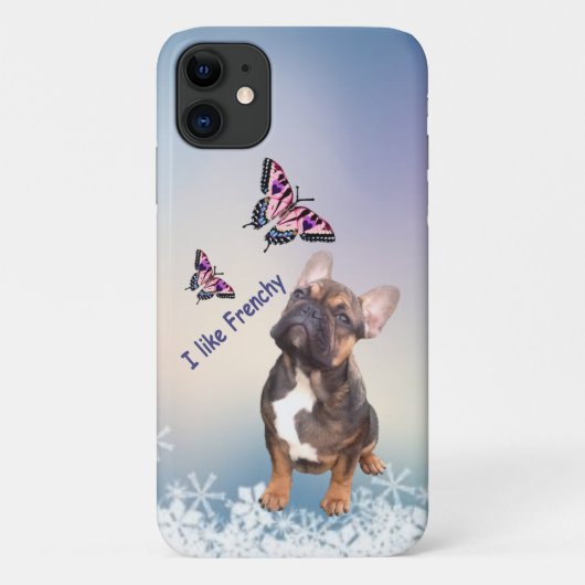 Französische Bulldogge Case Mate IPhone 11 (Achterkant)