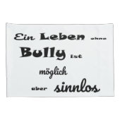 Französische Bulldogge Comic  Kissen Kussensloop (Achterkant-Rechts)