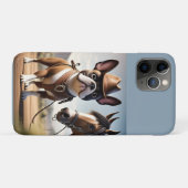 Französische Bulldogge Cowboyhut French Bulldog Case-Mate iPhone Case (Achterkant (horizontaal))