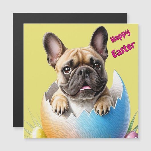 Französische Bulldogge Ei Ostern French Bulldog (Voorkant / Achterkant)