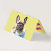 Französische Bulldogge Ei Ostern French Bulldog Kaart (Achterkant)