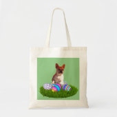 Französische-Bulldogge Einkaufstasche Ostern Tote Bag (Voorkant)