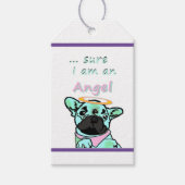 Französische Bulldogge Engel French Bulldog Cadeaulabel (Voorkant)