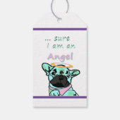 Französische Bulldogge Engel French Bulldog Cadeaulabel (Achterkant)