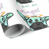 Französische Bulldogge Engel French Bulldog  Cadeaupapier (Rol Hoek)