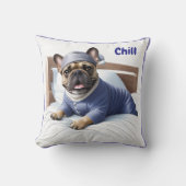 Französische Bulldogge Festival Sleep Day Bulldog Kussen (Voorkant)