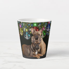 Französische Bulldogge Festlich French Bulldog Latte Mok