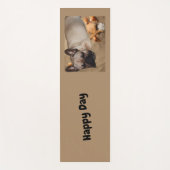 Französische Bulldogge Freizeit French Bulldog Yogamat (Voorkant)