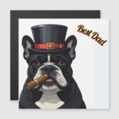 Französische Bulldogge French Bulldog Zigarre (Voorkant / Achterkant)