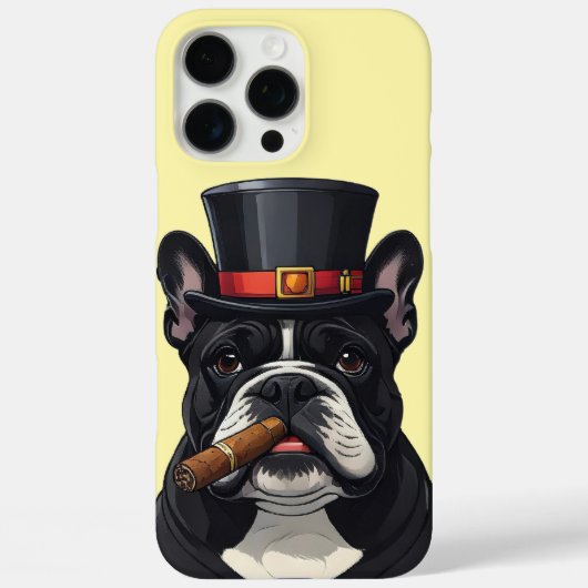 Französische Bulldogge French Bulldog Zigarre Case-Mate iPhone Case (Achterkant)