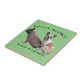 Französische Bulldogge Freunde French Bulldog Tegeltje (Zijkant)