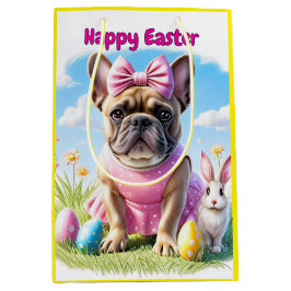 Französische Bulldogge Frohe Ostern French Bulldog Medium Cadeauzakje