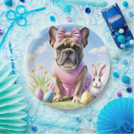 Französische Bulldogge Frohe Ostern French Bulldog Papieren Bordje