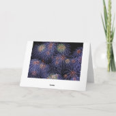 Französische Bulldogge Frohes Neues Jahr Feestdagen Kaart (Achterkant)