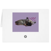 Französische Bulldogge Geburtstag French Bulldog (Achterkant Horizontaal)