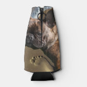 Französische Bulldogge Getränkekühler Flesjeskoeler (Achterkant)