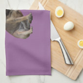 Französische Bulldogge Gute Freunde French Bulldog Theedoek (Quarter Fold)