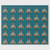 Französische Bulldogge Halloween Cadeaupapier (Vlak)