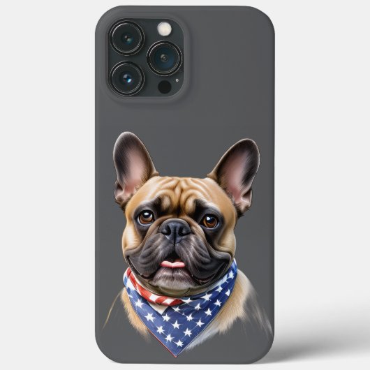 Französische Bulldogge Halstuch Labor Day Bulldog Case-Mate iPhone Case (Achterkant)