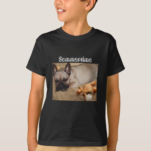 Französische Bulldogge Happy Day French Bulldog T-shirt (Voorkant)