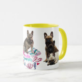 Französische Bulldogge Happy Summer French Bulldog Mok (Voorkant rechts)