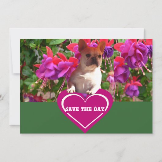 Französische Bulldogge Herz French Bulldog Mutter Kaart (Voorkant)