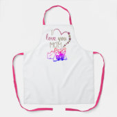 Französische Bulldogge Herz French Bulldog Schort (Voorkant)