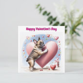 Französische Bulldogge Herzsprung French Bulldog  (Staand voorkant)