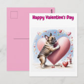 Französische Bulldogge Herzsprung French Bulldog  Briefkaart (Voorkant / Achterkant)