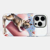 Französische Bulldogge Herzsprung French Bulldog Case-Mate iPhone Case (Achterkant (horizontaal))