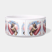 Französische Bulldogge Herzsprung French Bulldog Voerbakje (Achterkant)