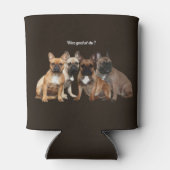 Französische Bulldogge Hundefamilie Blikjeskoeler (Achterkant)