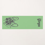 Französische Bulldogge Hundekopf French Bulldog  Yogamat (Achterkant (horizontaal))